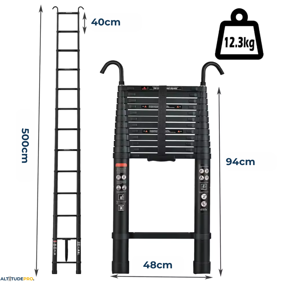 Échelle Télescopique 5m en Aluminium