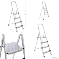 Escabeau Pliant 4 Marches en Aluminium
