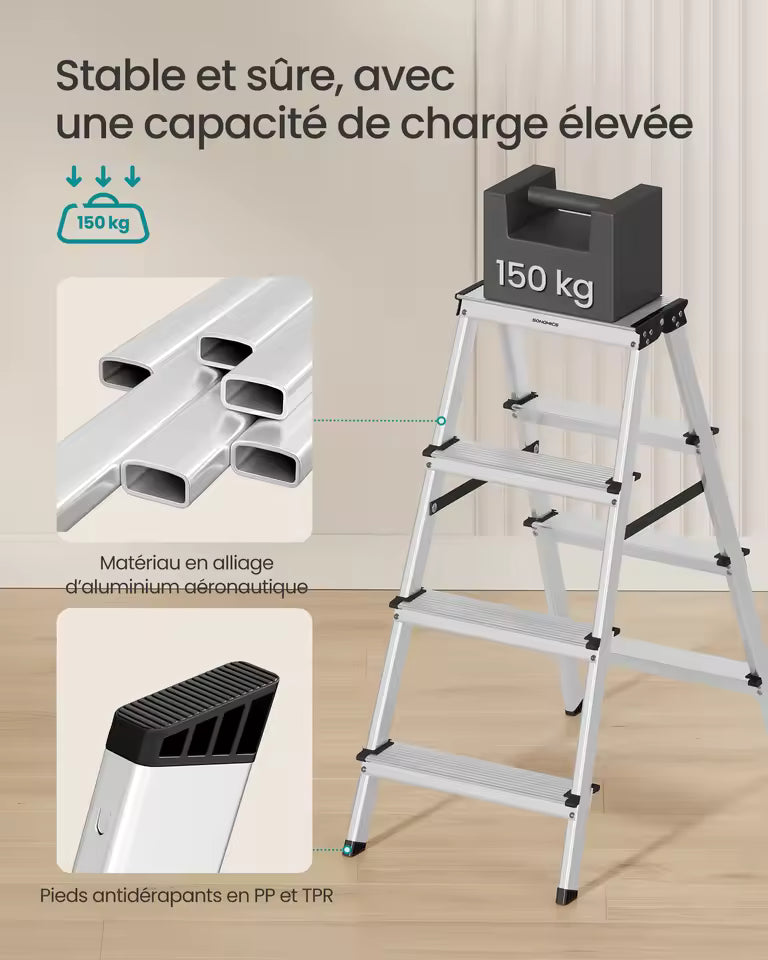Marchepied 4 Marches en Alliage d'Aluminium